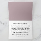 GIANT Eerste Moederdag Baby Foto Hart Bloemen Kaart (Binnen)