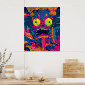 Giant Eyeball Tree Monster Poster (Keuken)