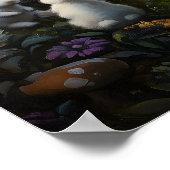 Giant Fantasy Egg in het Forest Mushrooms Poster (Hoek)