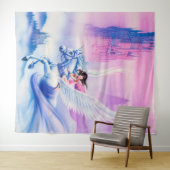 Giant fantasy Princess Unicorn Wandkleed (In Situ (horizontaal))