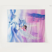 Giant fantasy Princess Unicorn Wandkleed (Voorkant (horizontaal))