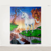 Giant fantasy unicorn tapestry wandkleed (Voorkant)