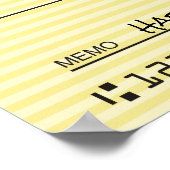 Giant faux Presentation check-bonusprijs voor lief Poster (Hoek)