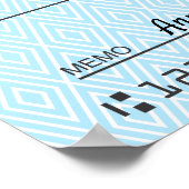 Giant faux Presentation check-bonusprijs voor lief Poster (Hoek)