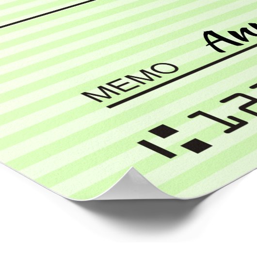 Giant faux Presentation check-bonusprijs voor lief Poster (Hoek)