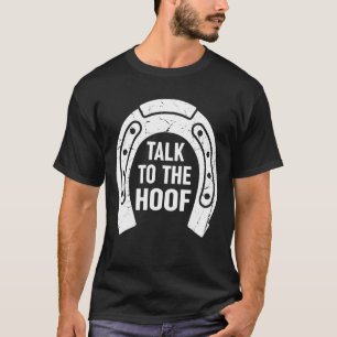 Giant Feet Horse Equestrian Clydesdale Praat met T-shirt