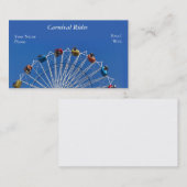 Giant Ferris Wheel en Carnival Rides Visitekaartje (Voorkant / Achterkant)