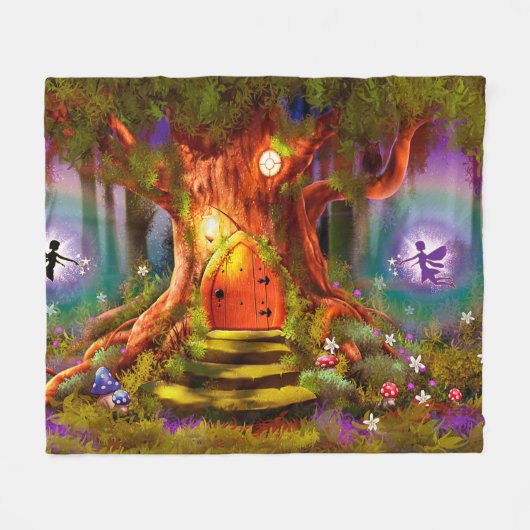 Giant fleece deken Magic Fairy Tree (Voorkant (Horizontaal))