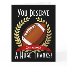 Giant Football Coach Hartelijk dank