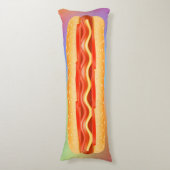 Giant Funny Hot Dog Pillow Lichaamskussen (Voorkant Verticaal)