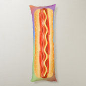 Giant Funny Hot Dog Pillow Lichaamskussen (Achterkant (Verticaal))