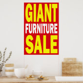 GIANT FURNITURE SALE - RETAIL POSTER SIGN (Keuken)