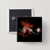 Giant galactic blobbes vierkante button 5,1 cm (Voorkant /achterkant)