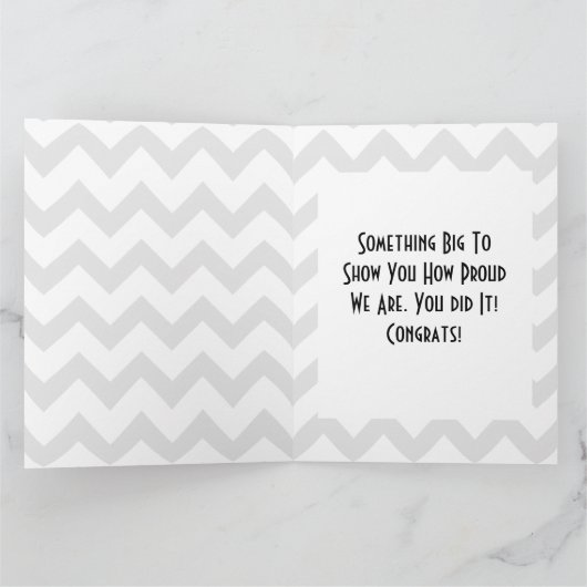 Giant Geweldige gezicht Afstuderen - Aangepaste ka Kaart (Binnen)