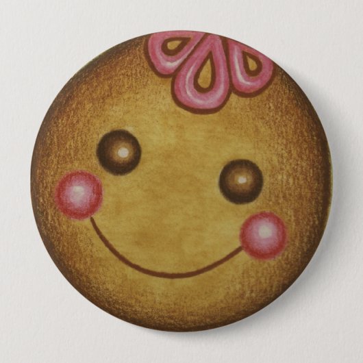Giant Gingerbread Cookie Button (Voorkant)