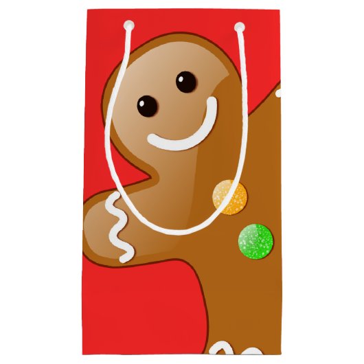 Giant Gingerbread Man Klein Cadeauzakje (Voorkant)