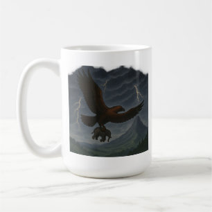 Giant Golden Eagle met olifant Fantasy Art Koffiemok