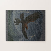 Giant Golden Eagle met olifant Fantasy Art Legpuzzel (Horizontaal)