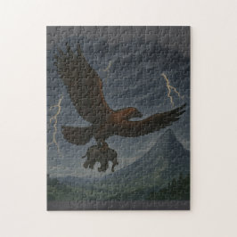 Giant Golden Eagle met olifant Fantasy Art Legpuzzel