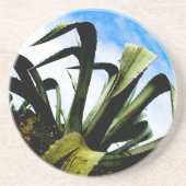 Giant Green Aloe Plant Zandsteen Onderzetter (Voorkant)