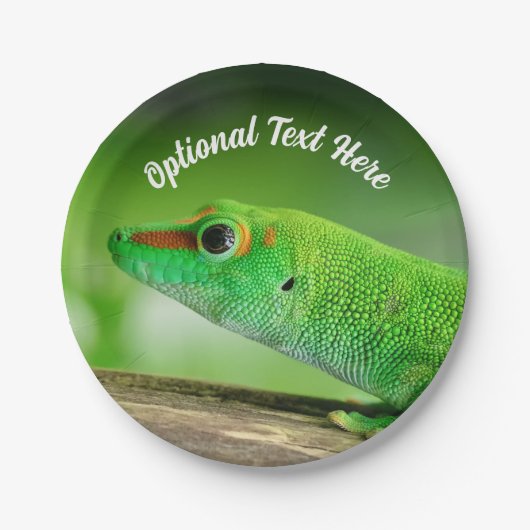 Giant Green Day Gecko - Phelsuma grandis Papieren Bordje (Voorkant)