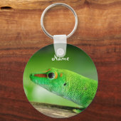 Giant Green Day Gecko - Phelsuma grandis Sleutelhanger (Voorkant)