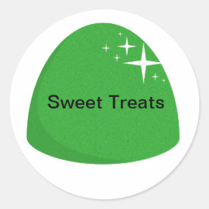 Giant Green Gumdrop Sticker Snoep Party Sticker