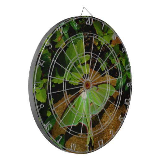 Giant Green Luna moth Dartbord (Voorkant Links)