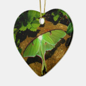 Giant Green Luna moth Keramisch Ornament (Links)