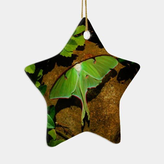 Giant Green Luna moth Keramisch Ornament (Rechts)