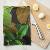 Giant Green Luna moth Theedoek (Quarter Fold)