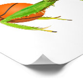 Giant Green Praying Mantis Basketball Poster (Hoek)