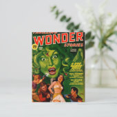 Giant Green Snake Woman Briefkaart (Staand voorkant)