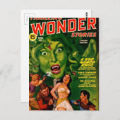 Giant Green Snake Woman Briefkaart (Voorkant / Achterkant)