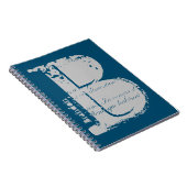 Giant Grunge Alphabet Letter B met naam Notitieboek (Rechterzijde)