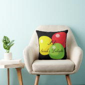 Giant Gumball, zwart, Sierkussen, 16 x 16 inch Kussen (Stoel)