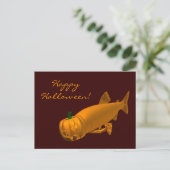 Giant Halloween Trout Briefkaart (Staand voorkant)