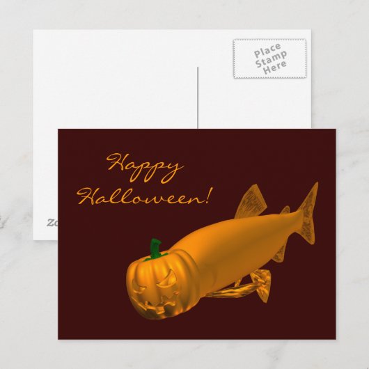 Giant Halloween Trout Briefkaart (Voorkant / Achterkant)