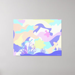 Giant Happy Birthday Abstracte moderne kunst Canvas Afdruk