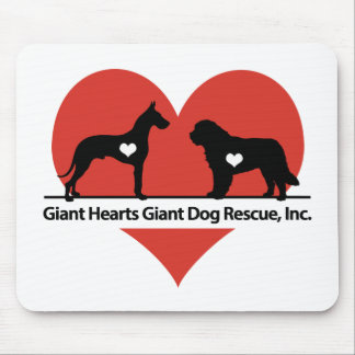 Giant Hearts Giant Dog Rescue Logo Muismat