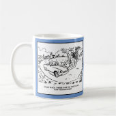 Giant Hedgehog wacht op een passerende auto. grapp Koffiemok (Links)