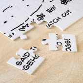 Giant Hedgel en Sportauto-Cartoon Legpuzzel (Zijkant)