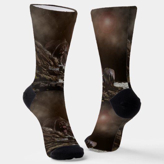 Giant Hippo Find Love, Creative Sokken (Gebogen)