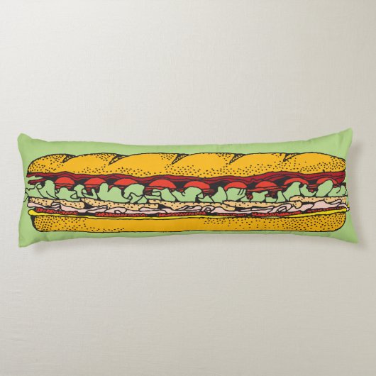Giant Hoagie Lichaamskussen (Achterkant)