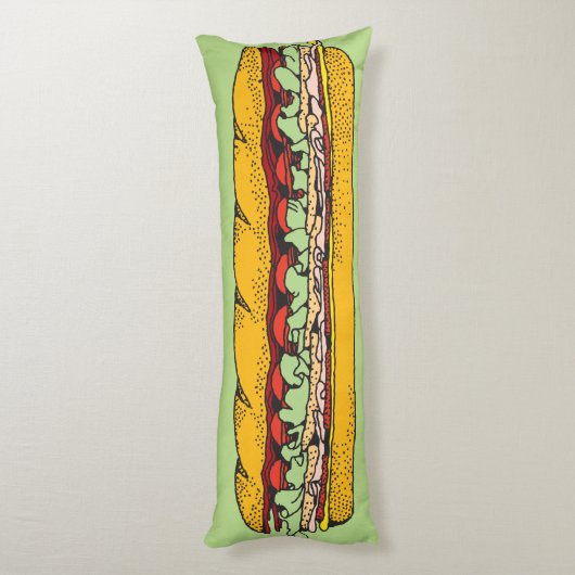 Giant Hoagie Lichaamskussen (Achterkant (Verticaal))