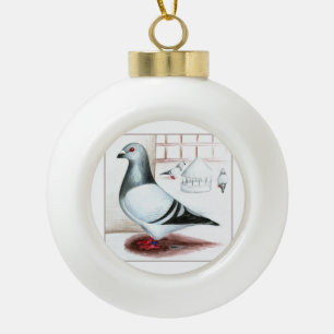 Giant Homer Pigeon 1973 Keramische Bal Ornament