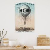 Giant hot air balloon poster (Keuken)