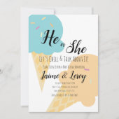 Giant Ice Cream Cones Gender onthult hem of zij Kaart (Voorkant)