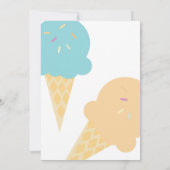 Giant Ice Cream Cones Gender onthult hem of zij Kaart (Achterkant)