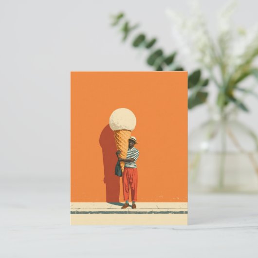 Giant Ice Cream Delight Briefkaart (Staand voorkant)